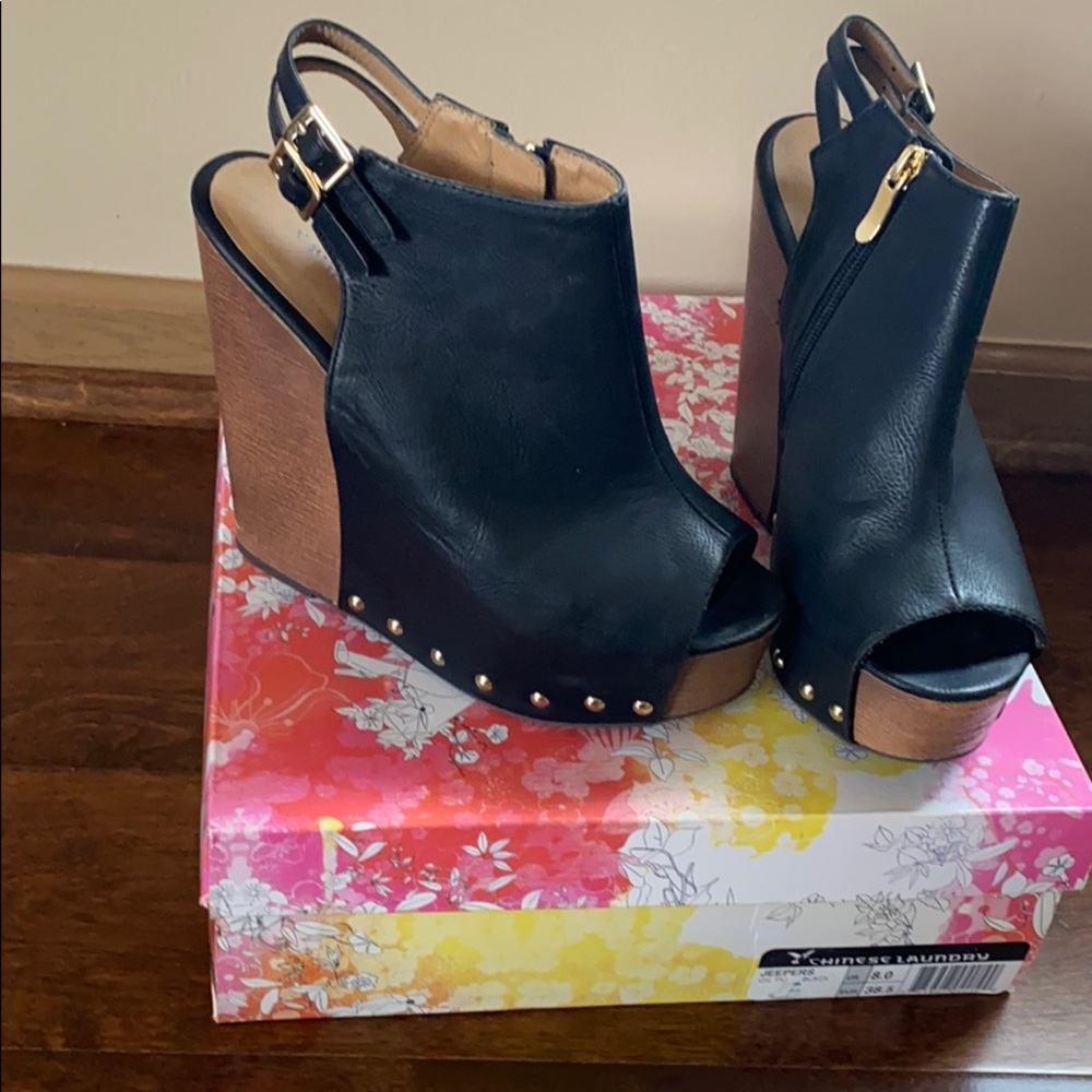 Chinese Laundry studded platform